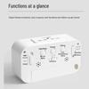 Luminous Charging Alarm Clock with Voice Announcer