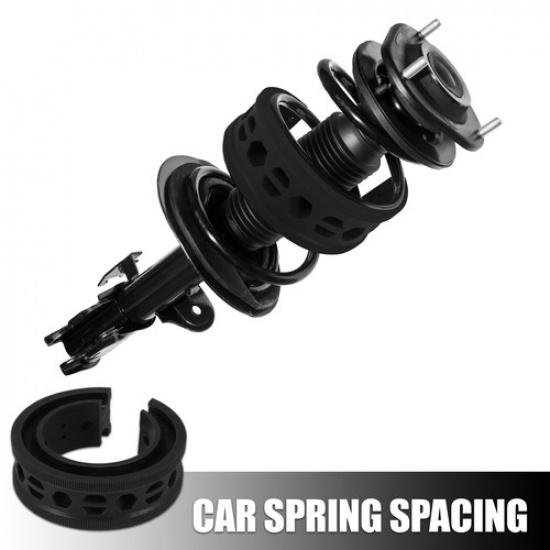 TWO Black Car Coil Spring Rubber Buffer Universal E Type For Ford For Chevy