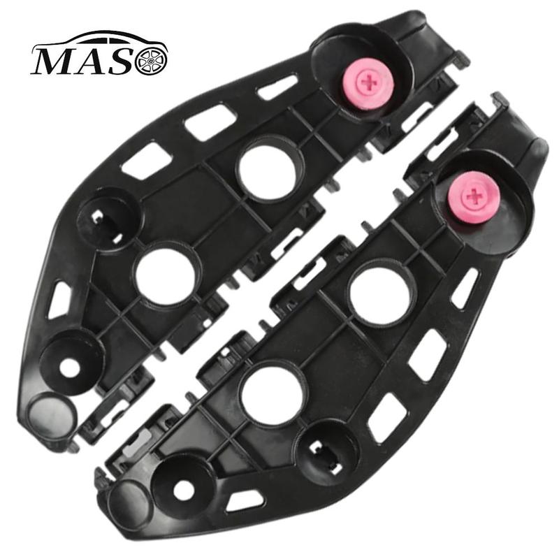 1 Pair RH+LH Car Front Bumper Support Bracket Black for Lexus RX350 RX450h 2013 2014 2015 52536-0E020 52535-0E040