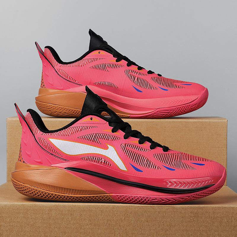 Spring and summer low-top basketball shoes Mesh Jaws actual basketball shoes Middle school students professional competition sports training shoes