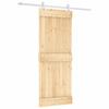 VidaXL Porte coulissante et kit de quincaillerie 80x210 cm pin massif, porte intérieure, porte de grange intérieure 3203180