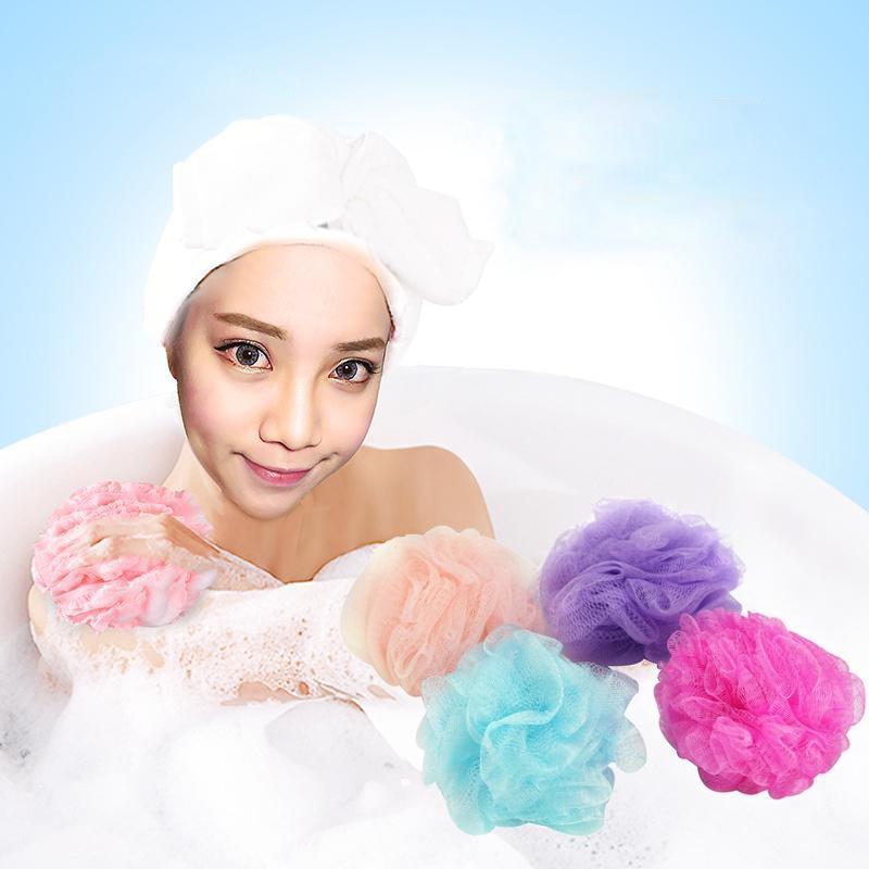 

5PCS Bath Shower Soap Bubble Body Wash Exfoliate Puff Sponge Mesh Net Ball
