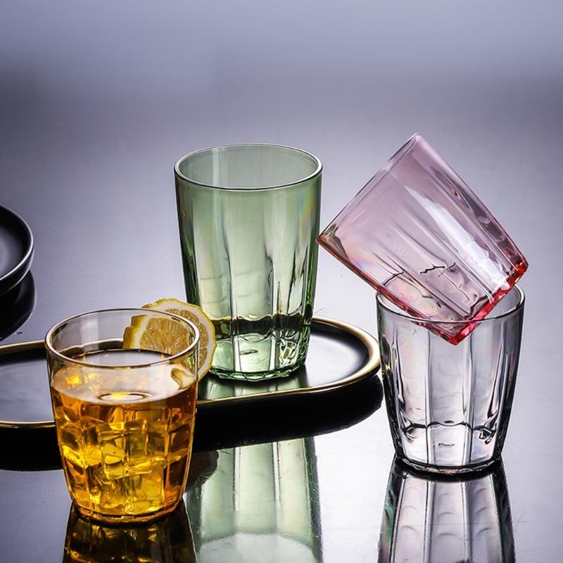 Shatterproof Plastic Wine Glass Unbreakable Water Tumblers Plastic Drinking Glasses for Bar Party Reusable Drinking Cups