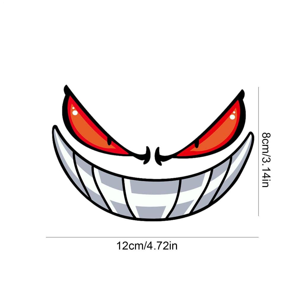 Car Motorcycle Bike Decal Sticker Car Body Window Decoration Reflective Sticker Devil Eye Car