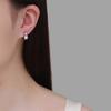 Ins Light Luxury Style Super Flash Zircon Simple Earrings for Women Earrings