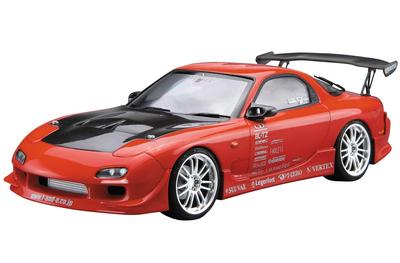 Aoshima Bunka Kyozaisha The Tuned Car Series Mazda VERTEX FD3S 1999 Modelo de plástico 1/24 No.9 RX-7