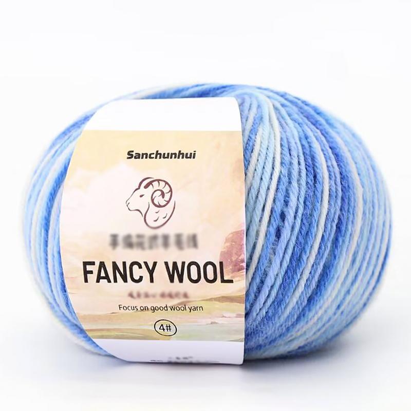 1PC Real Silk Gift Thread Pure Cotton Line Multi-functional Hand Woven Handmade Segmented Dyed Wool Yarn Multi-element