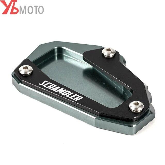 Motorcycle CNC Side Stand Extension Kickstand Enlarge Pad For Ducati SCRAMBLER 1100 Sport Icon Dark DesertX Desert X 2022 2023