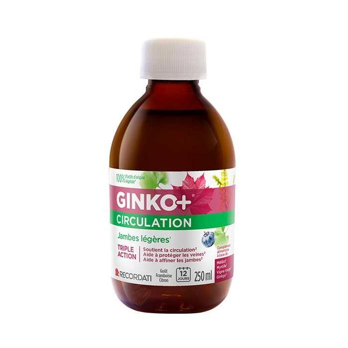 Recordati Ginko + Circulation Jambes Légères 250ml