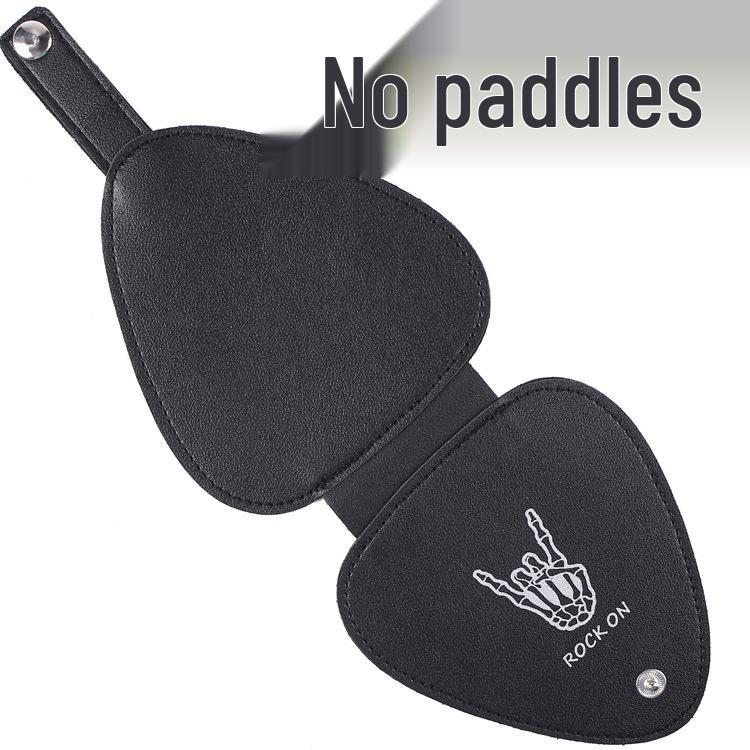 

Large Capacity Black PU Leather Guitar Pick Storage Bag