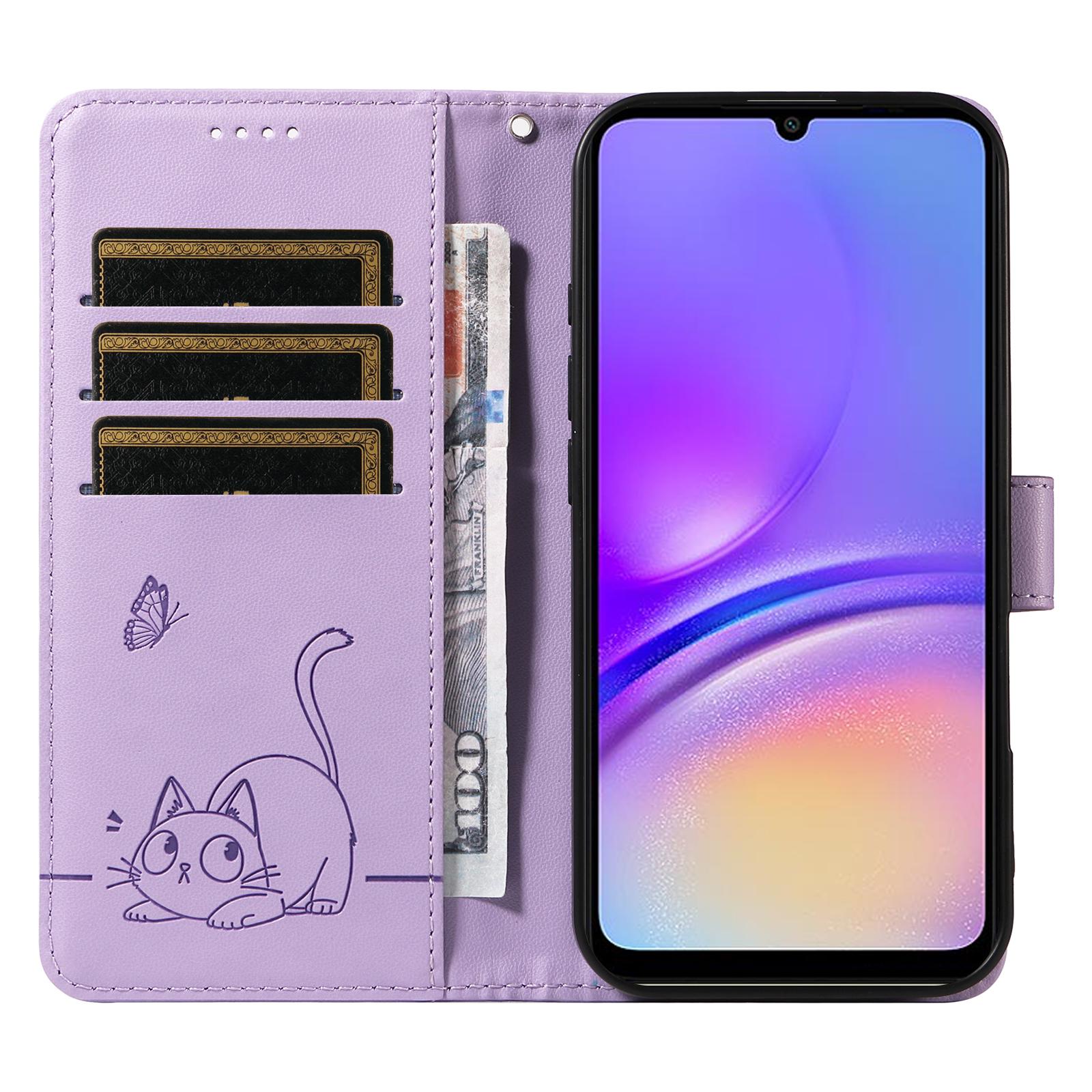 

Чохол-гаманець із шкіряним принтом та ремінцем на зап ястя для Samsung Galaxy A06 5G/A06 4G Green