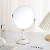 3x Magnifying Glass Double-sided Makeup Mirror European Style Desktop Standing Mirror  Bedroom