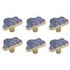 6pack/lot Zinc Alloy Drawer Handles Set Safe Odorless Durable Easy Installation Drawer Accessories