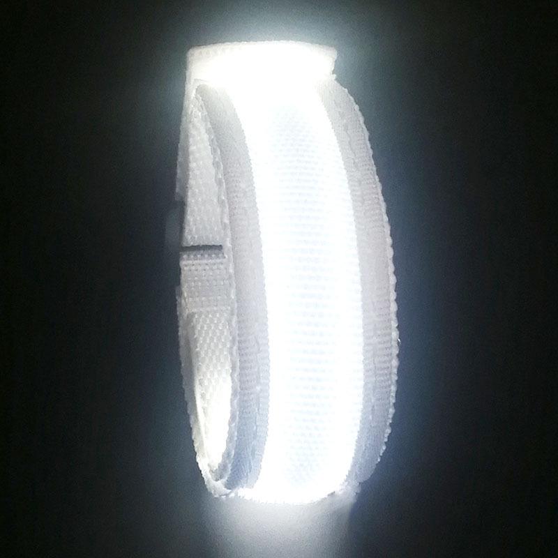 LED Luminous Bracelet: Flashing Wristband for Outdoor Night Running & Cycling with Company Logo Support