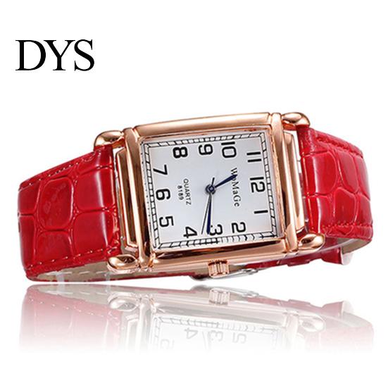 Watch Wrist Square Case Comfortable Alloy Unisex Casual Quartz Wristwatch for Daily Life Analog
