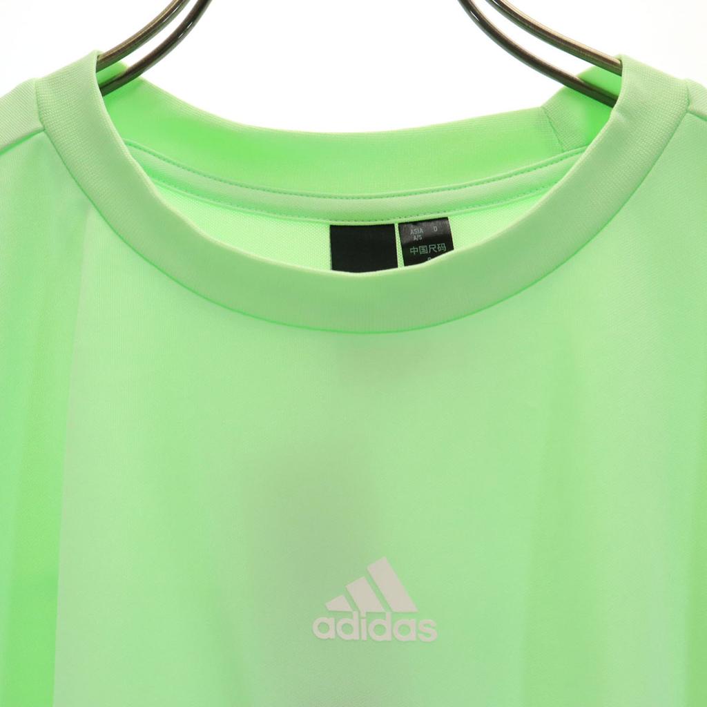 unused adidas training Short sleeve T-shirt M Yellowish green Women Used