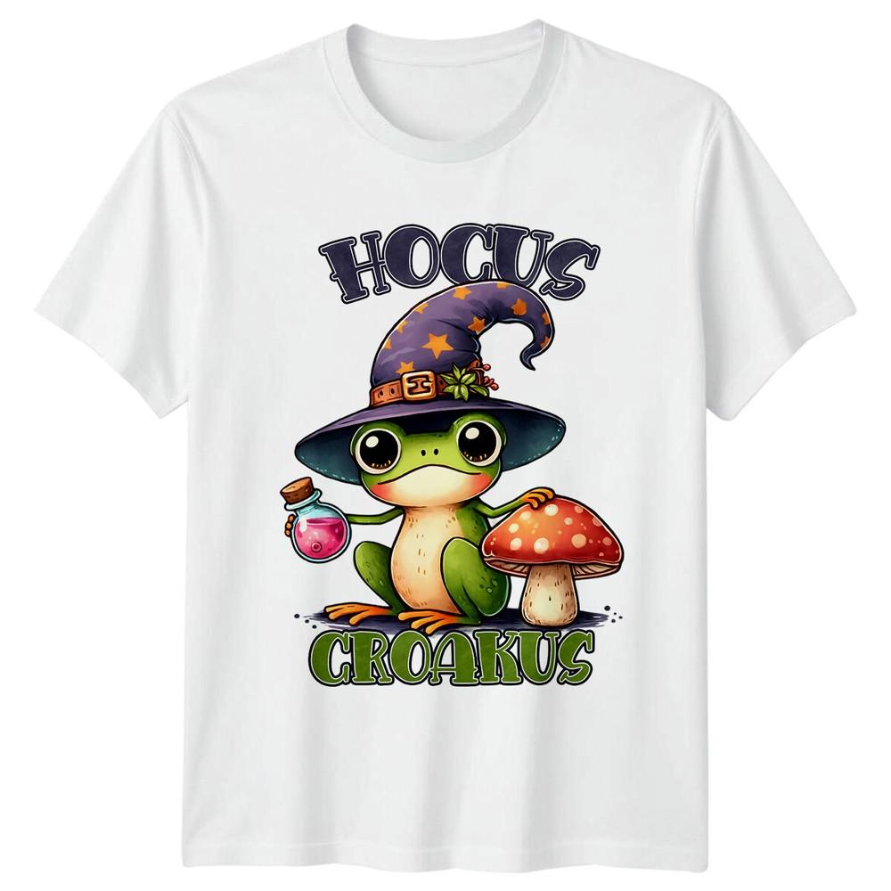 Hocus Croakus Frog Witch TShirt Funny Animal Pun Tee S