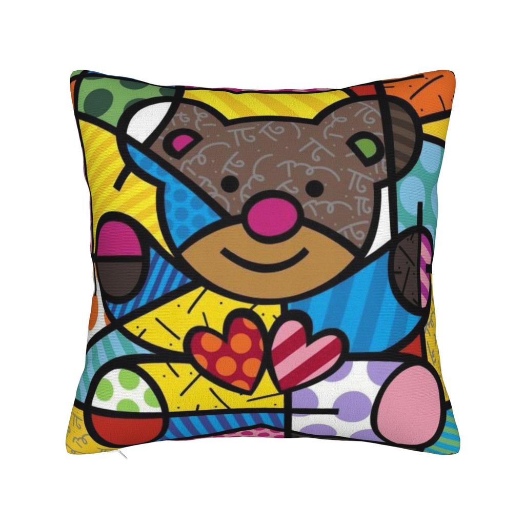 B-BrittoES Pillow Cover Cute Funny Pillow Case For Sofa Home Decoration Square Cushion Cover Birthday Present