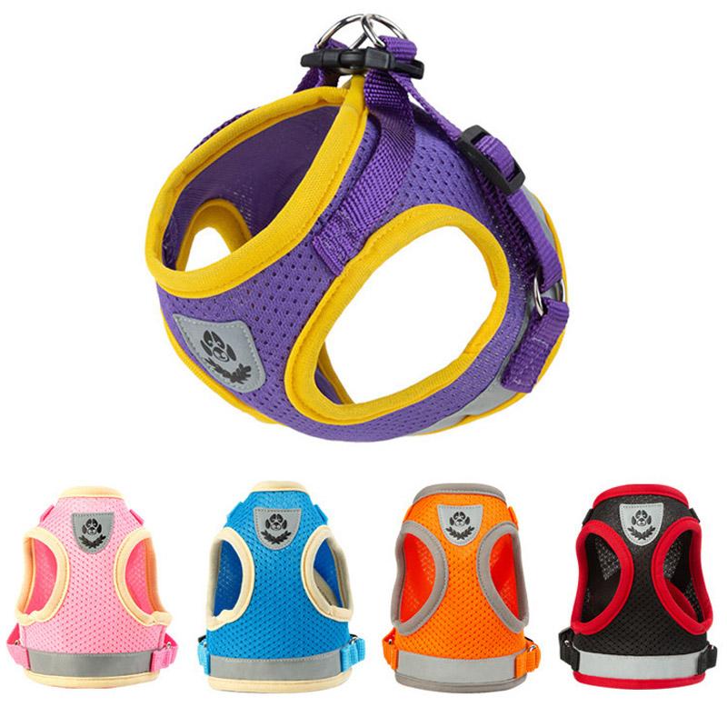 XS/S/M/L/XL Vest Harness Leash Adjustable Vest Strap Puppy Cat Chest Strap Reflective for Small Medium Dogs Cat Harnesses Vest