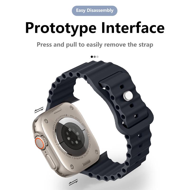 PC Firm Cover+Strap for Apple Watch Band 44 46 45mm 41/40mm Glass+Case Silicone Bracelet Correa IWatch Series 10 9 8 7 SE 6 5 4