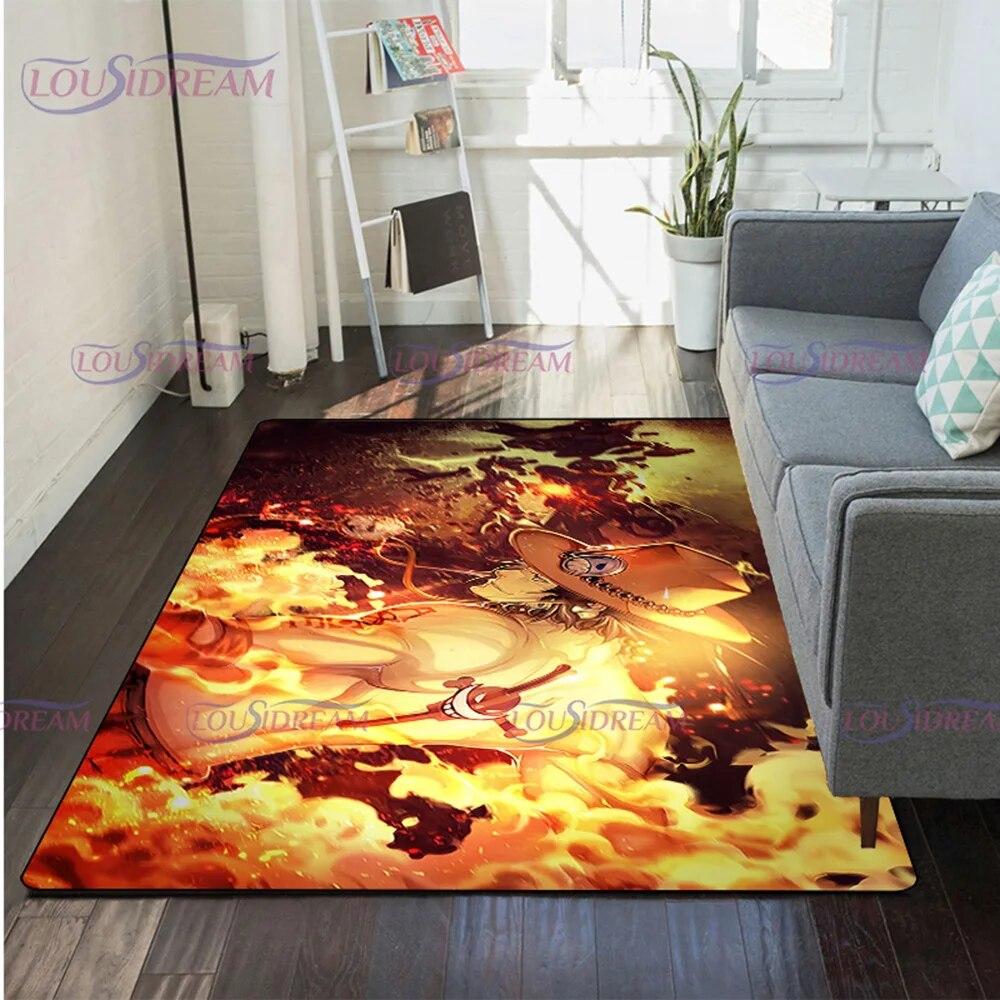 Japanese Pop Anime Carpet for Living Room Rugs Soft Floor Cartoon Rugs Bathroom Rug Home Bedroom Decor Fans Gift
