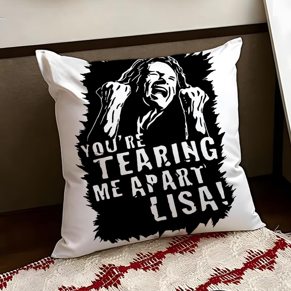 

The RRoom TTommy Wiseau Cushion Cover Reversible Soft Durable Pillow Cover Home Car MultiScene Use for Daily Comfort 30X30cm