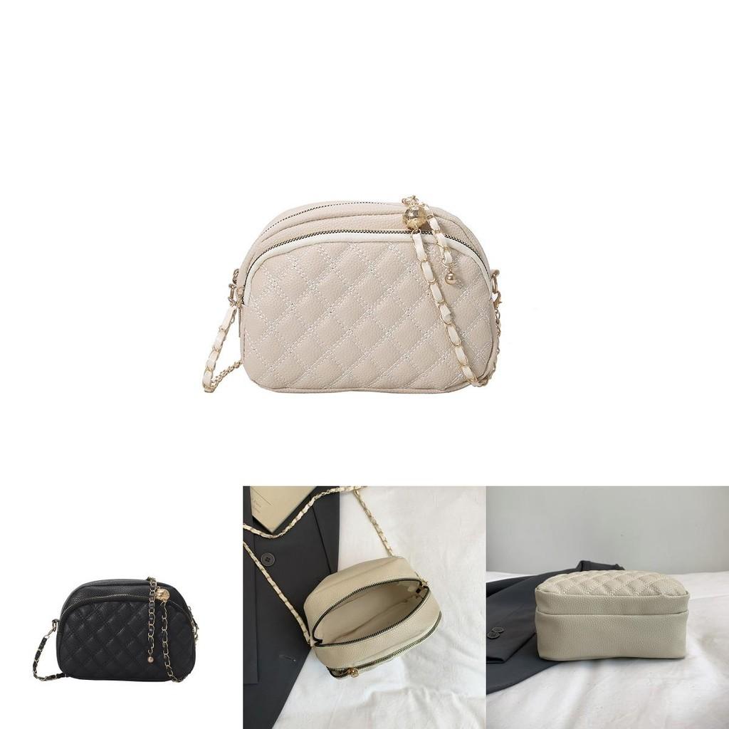 Pu Small Square Bag With Chain Strap For Daily Streetwear Fashion