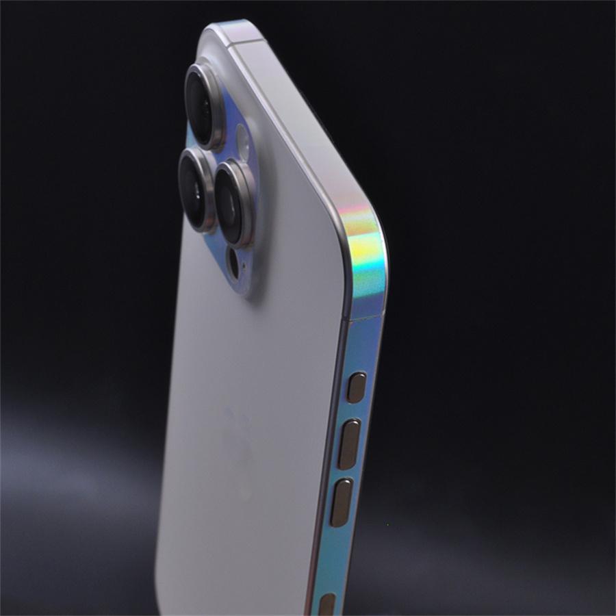 For iPhone 16 Plus 15 14 13 Mini 12 Pro Max Frame Protective Sticker Skin Anti-Scratch Border Lens Protector Film