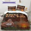 The Big Lez Show There Is Still Time 3 Pieces Bedding Set, Sasquatch Campfire Duvet Cover with Pillowcases