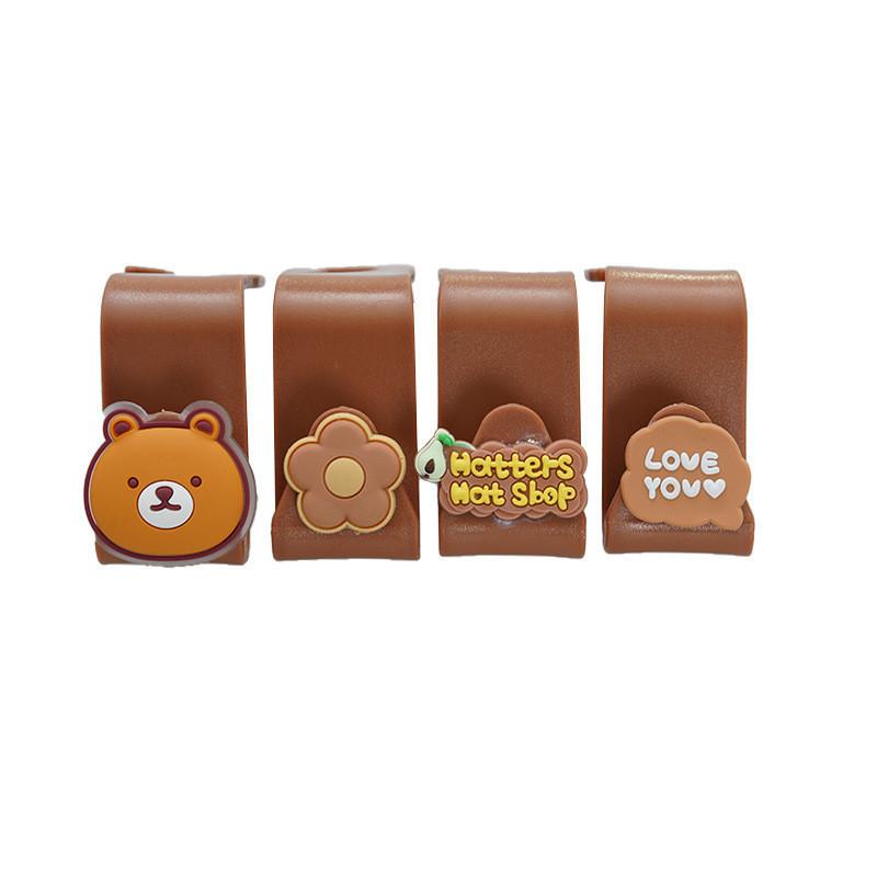 

Mini Hook 4pcs Car Accessories Cartoon Style Abs Material Car Hook Decoration StyleC