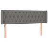 VidaXL LED Headboard Bedroom Furniture Double Bed Accessory Head of Bed Frame Interior Dark Grey 3123579