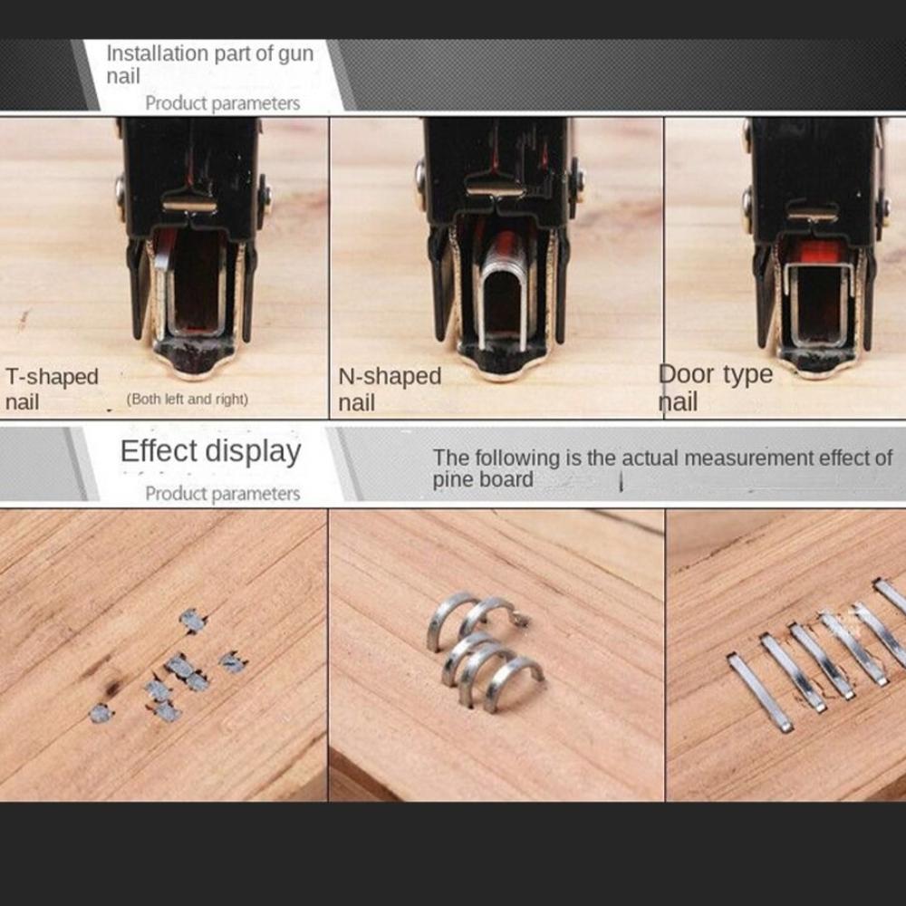 Mocna gwoździarka 4 w 1 Ręczne wbijanie Nowy zszywacz Obróbka drewna i gospodarstwo domowe