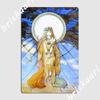 Lady Poster Metal Plaque Garage Decoration Club Party Customize Mural Tin Sign Poster
