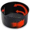 For Air Fryer Basket Tool Air Fryer Black Cast Iron Roasting Cooking Tool