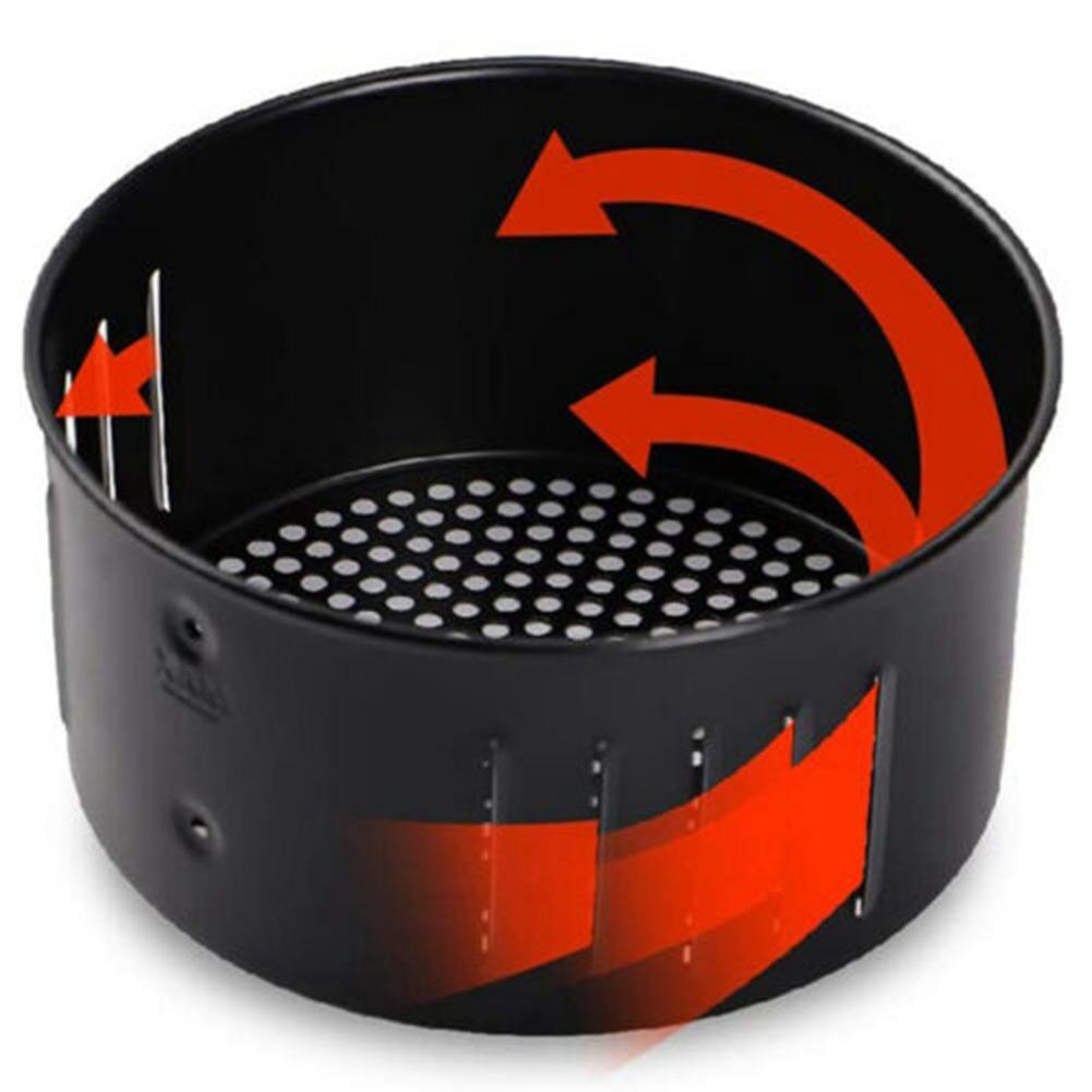 For Air Fryer Basket Tool Air Fryer Black Cast Iron Roasting Cooking Tool