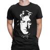 John Lennon TShirt Men  Vintage Pure Cotton Tee Shirt Round Collar Short Sleeve T Shirts Plus Size Clothing