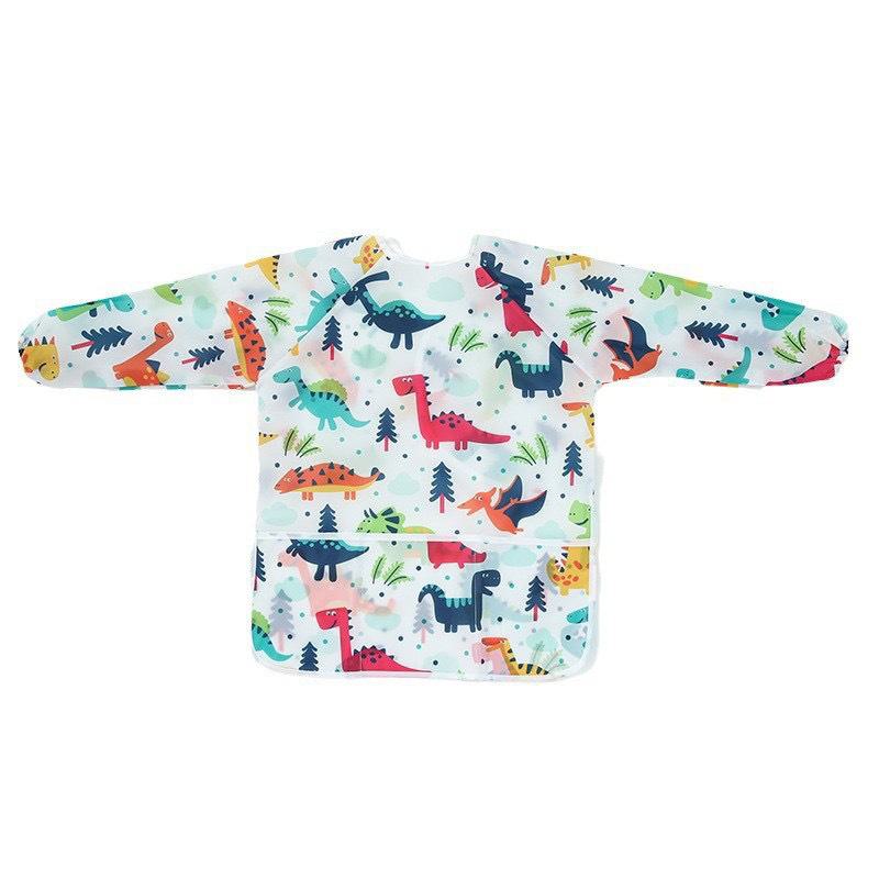 Tablier d'art à manches longues pour enfants avec poche et housse de protection pour aquarelle