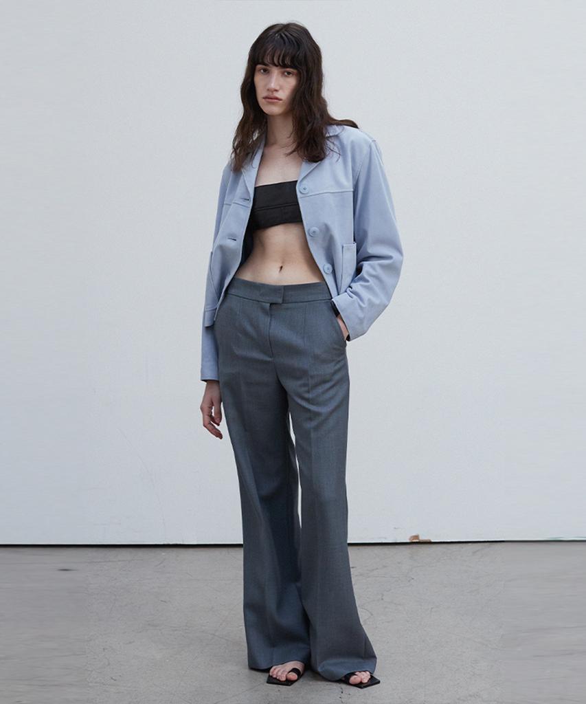 Beleudemaleu Leather Minimal Bra Top