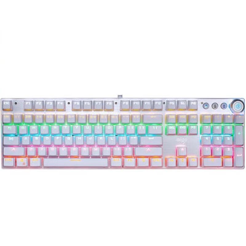 

Aigo W929 104-Key Blue Switch Mechanical Keyboard