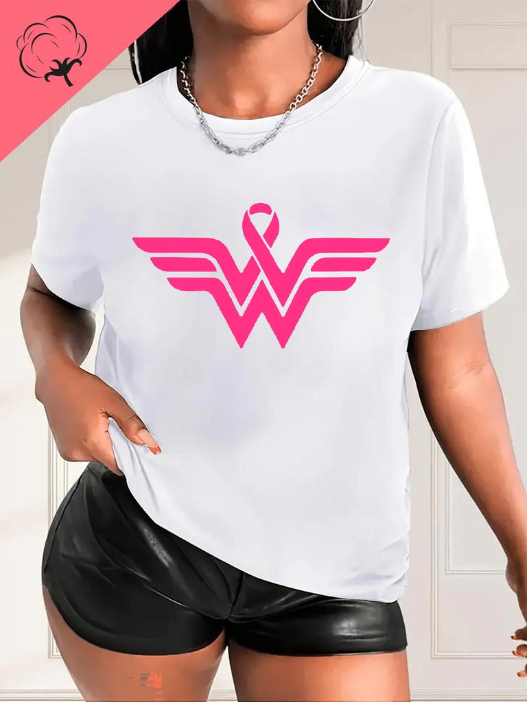 Awareness Womens Day TShirt Casual Loose Breathable Short Sleeve Comfortable Cotton Letter Graphic Goth Y2k Clothes