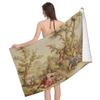 Asciugamano da Bagno Toile De Jouy Francese Asciugatura Rapida Asciugamano da Spiaggia Morbida Microfibra Super Assorbente Asciugamani per Palestra Spa Sport Nuoto