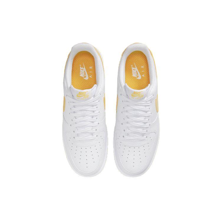 Nike Air Force 1 07 Jumbo Swoosh - White Vivid Sulfur Men Sneakers DV3505-101