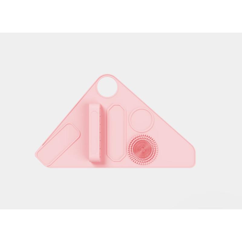 

New Silicone Beauty Makeup Assisting Hand Strap Makeup Palette Brush Cleaner Pad Cosmetic Tool Storage Holder Makeup Accessories розовый