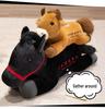 2026 Year of the Horse Zodiac Mascot Plush Toy - Black Horse New Year Gift