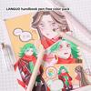 LANGUO Aesthetic Overlayable Skin Tone Gel Pens High-Capacity Art Journaling Replacement School Supplies Stationery