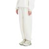 Li Ning Reignite Series Solid Color Loose Fit Reflective Knit Sports Pants Women Bottoms Off-White AKLU232-1