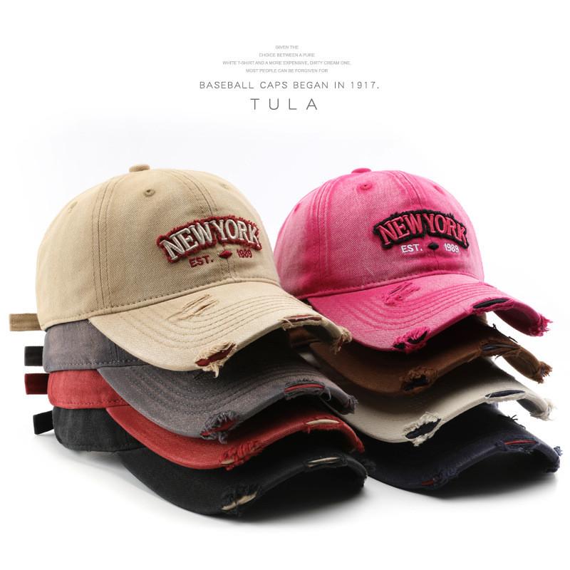 Cotton Baseball Cap With Embroidered Letters For Men And Women Outdoor Sun Protection