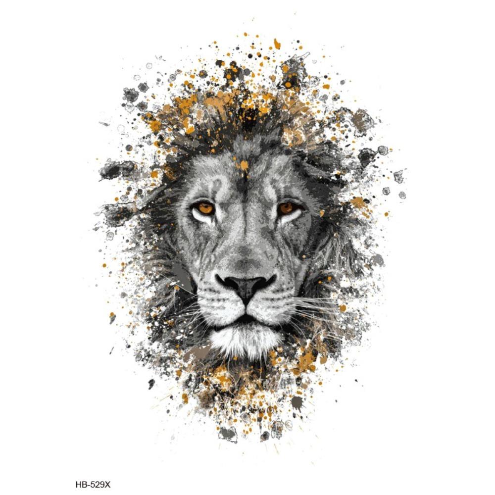 Water Transfer Decals Tiger Lion Wolf Tattoo Stickers Animal Body Art Tattoo  Finger Hand Legs