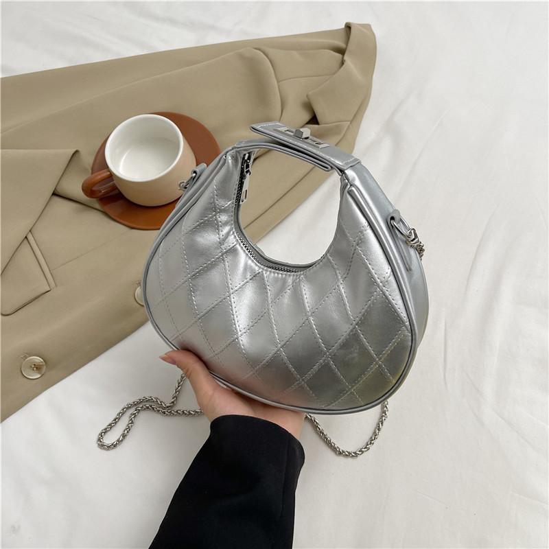 Elegant Soft Pu Crescent Bag For Women Versatile Daily Use With Interior Mobile Pocket Available In Various Shades