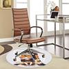 1pc Haikyuu!! Anime Volleyball Team Round Carpet - Office Chair Mat, Non-Slip Rug for Home Decor, Seasonal Gift, Suitable for Office, Living Room, Bed